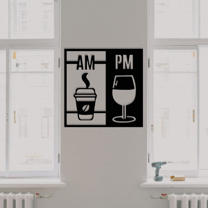 Wallity Selection Accesorio Decorativo de Pared de Metal Negro